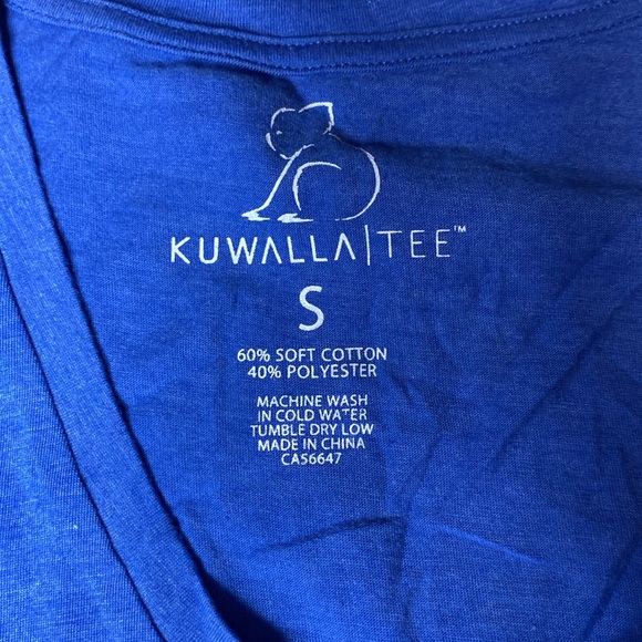 Three Kuwalla Tee women’s v-neck t-shirts navy/dark blue/light blue size small - Picture 4 of 10